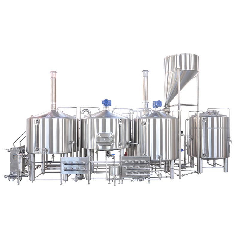 Peralatan Pembuatan Bir Tersuai Sistem Brewhouse Projek Turnkey 15bbl Untuk Pembuatan Bir Kraf