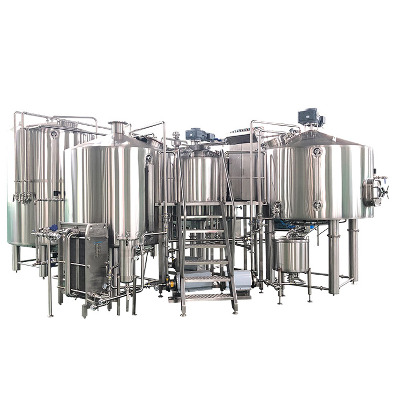 Peralatan pembuatan bir 1500L wap_elektrik menggabungkan 3 sistem tempat pembuatan bir untuk membuat bir kraf
